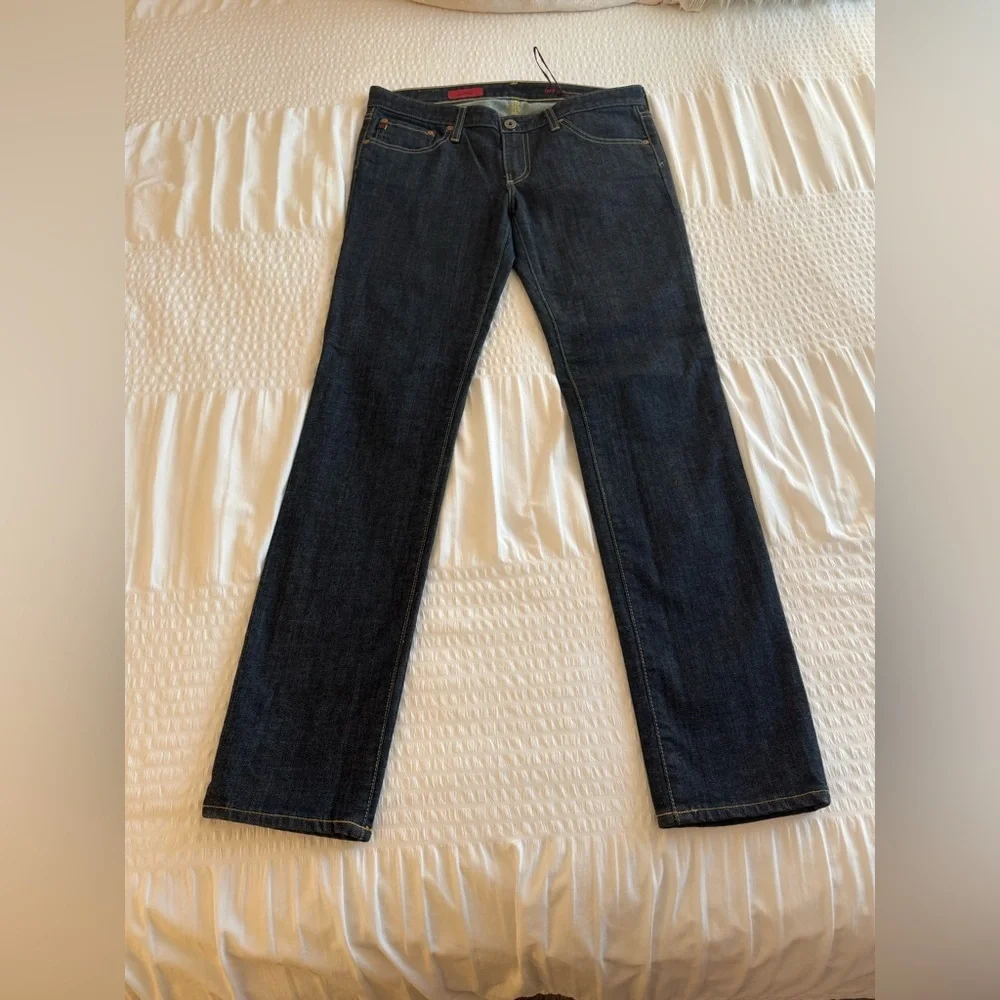 ag Adriano Goldschmied “the stilt” straight leg dark wash jeans size 29R - Picture 10 of 16
